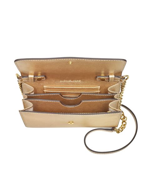 michael kors jet set travel metallic smartphone crossbody|Michael Kors mobile phone bag.